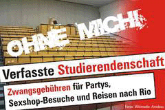 Bild: Der rechtskonservative  RCDS polemisiert ber die studentische Redemokratisierung der Hochschulen..