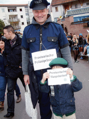 Bild: Polizeiprsident Rlke - ein unerfllter Jugendtraum?  (Foto R. Neff )