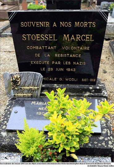 Bild: Grab von Resistancekmpfer Marcel Stoessel