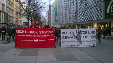 Bild: Auch in Pforzheim fanden Kundgebungen gegen die Morde von Hanau statt (Foto: RN)