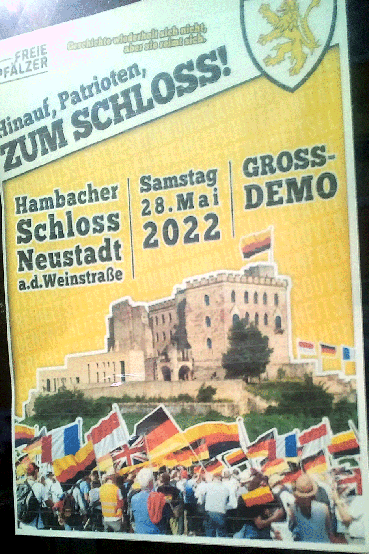 Bild: Dieses Plakat wurde u.a. in der Pforzheimer Nordstadt aufgehängt