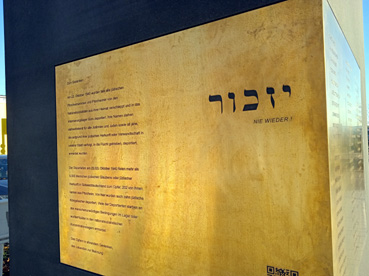 Bild: Nie wieder: Shoa-Denkmal wurde Opfer eines  Farbanschlages (Foto:ron)