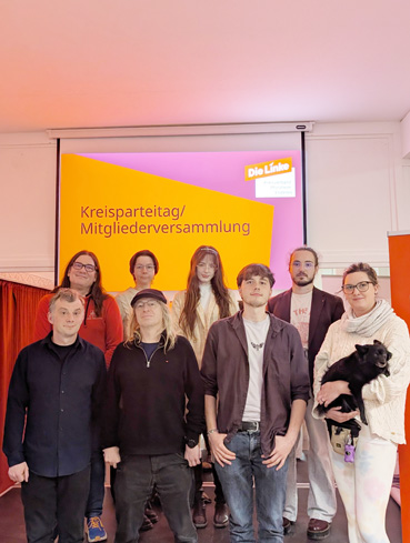 Bild: Der neue Kreisvorstand der Linken Pforzheim/Enzkreis (Foto: privat)